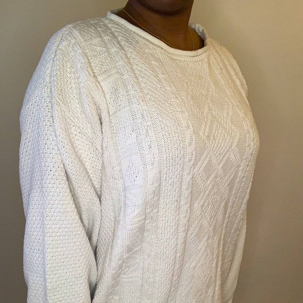 White winter sweater